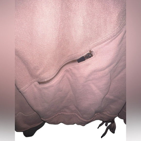 {NWOT Free People Movement Mauve Quarter Zip Pullover Comfy Jacket Size Large} - Picture 5 of 10